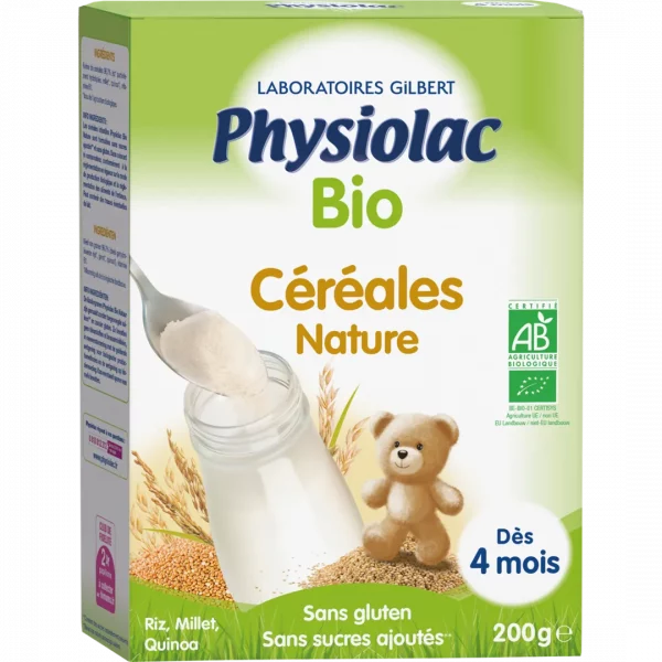 PHYSIOLAC Céréales Bébé Nature Bio