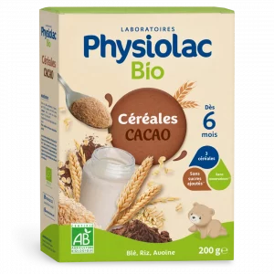 PHYSIOLAC Céréales Bébé Cacao Bio